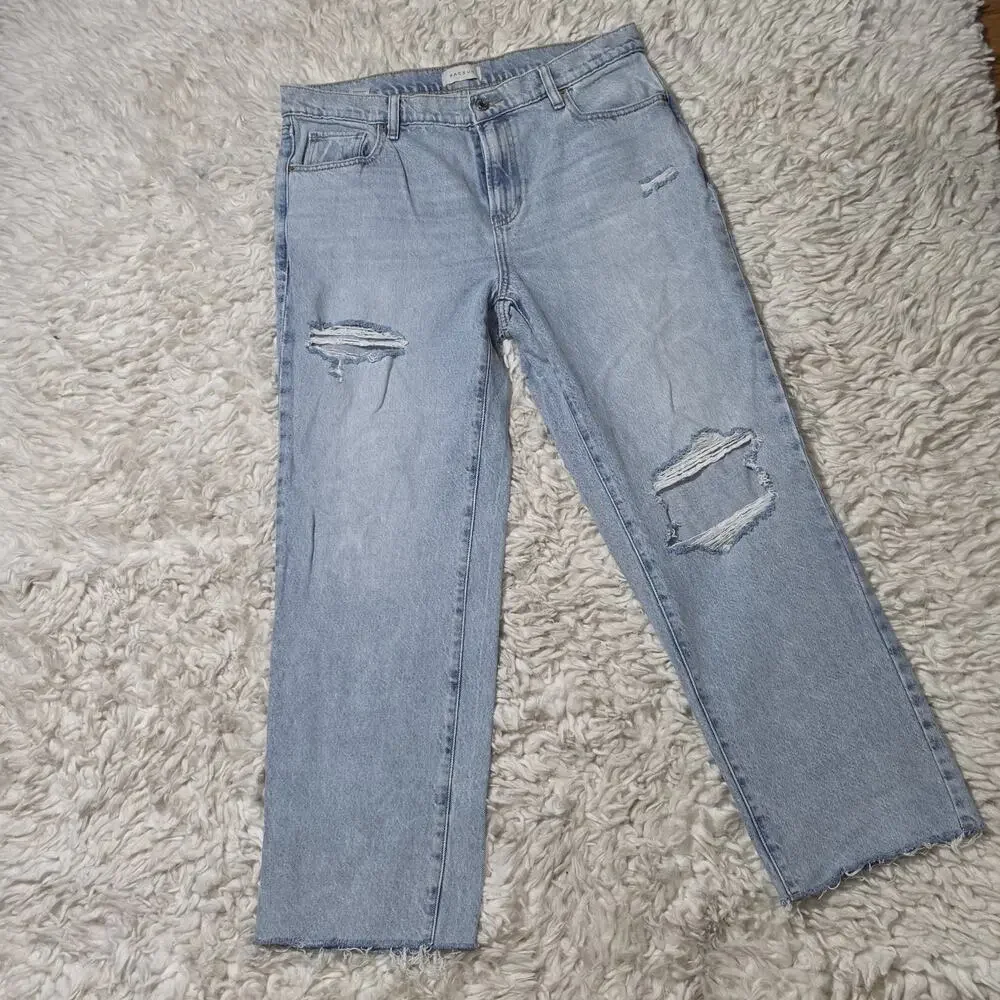 PacSun 90's Boyfriend Jeans Womens Size 30 Blue Denim Distressed Light Wash